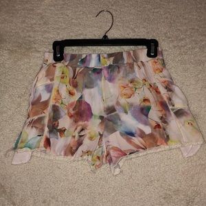 Free People Floral Shorts - High Waisted